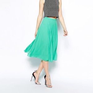 Asos mint green midi skirt